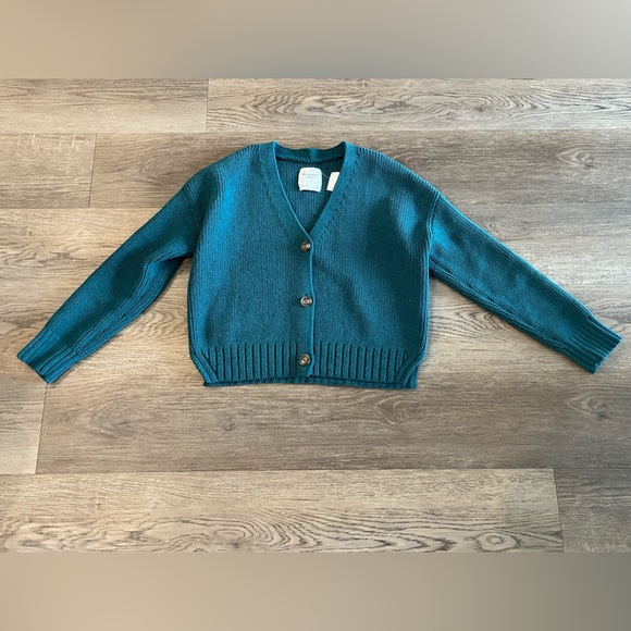 Abercrombie & Fitch Green Button-Up Cardigan - Picture 3 of 7
